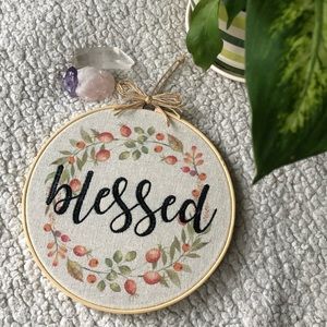 Blessed embroidery art